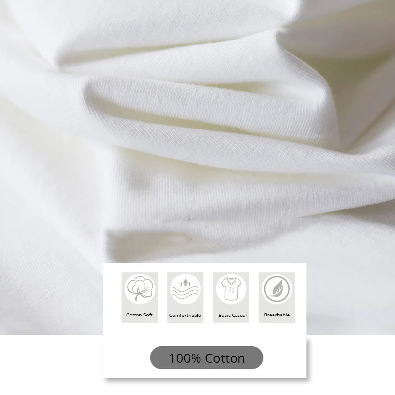 Autumn 100% pure cotton white black T-shirt mens waist O-neck basic long sleeved Harajuku top S-3XL 241024