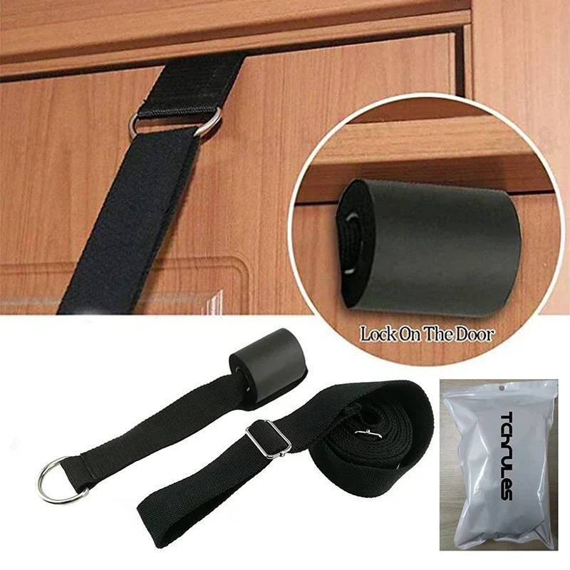 Door Flexibility Stretching Leg Stretcher Strap Adjustable Sports Yoga Ballet Band Exercise Soft Belt for Gymnastics belt 241024