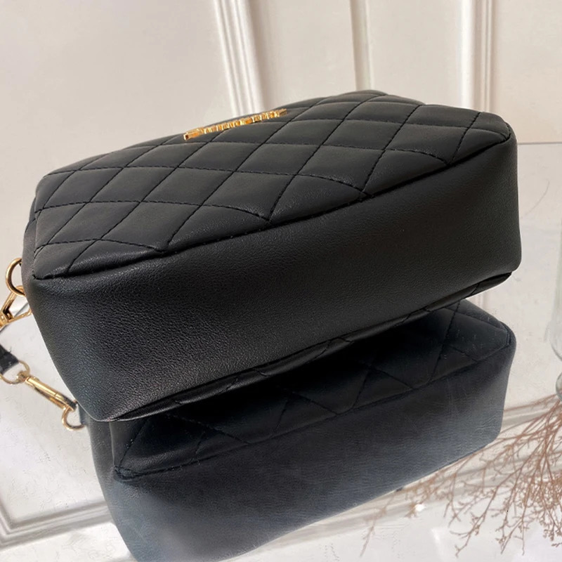 Fashion PU Leather Women Shoulder Bags n Quilted Shopper Bag Female Casual Crossbody Small Handbag Purse 241017