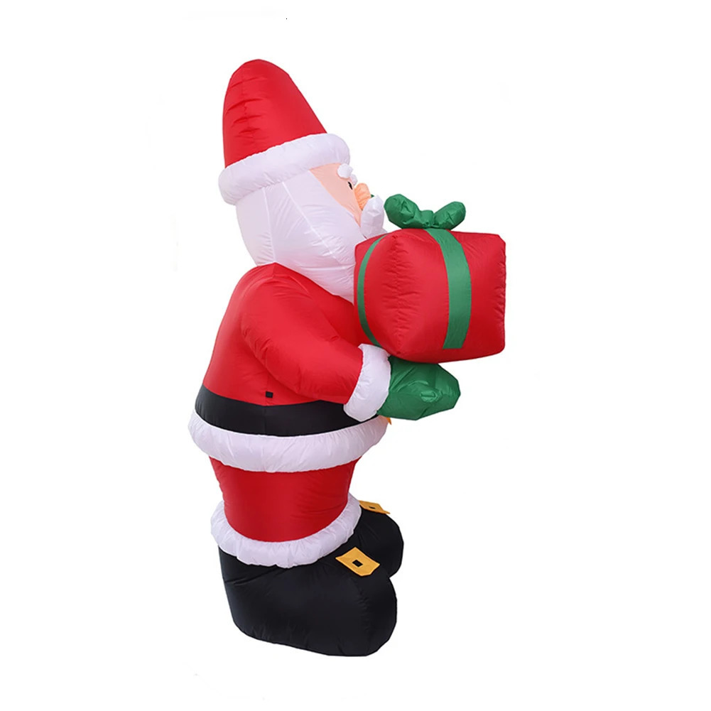 Christmas Outdoor Decoration 1.35-meter Giant Christmas Inflatable Santa Claus LED Light Inflatable Decoration Intdoor Christmas Holiday 241024