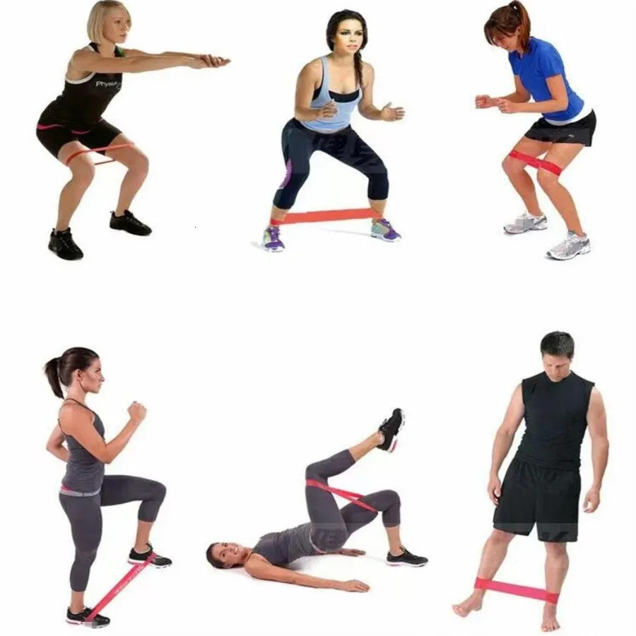 5pc Pack Yoga Elastic Resistance Band Fitness Stretching Rope Suitable For Hip Lifting Body Shaping Strength Training 241024