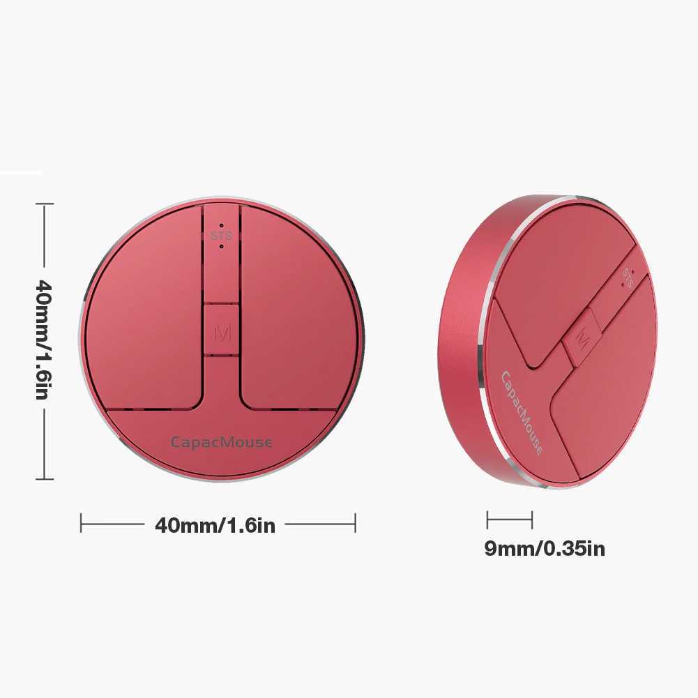 Wireless Mouse 3 Mode Bluetooth5.2/2.4G/USB Mini Capacitive Mice Ultra Thin Wireless Computer Mouse Adjustable DPI for PC LaptopLX241024