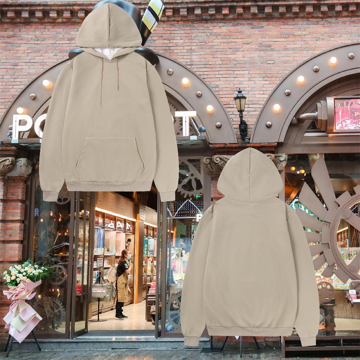 Casual New Hoodie Breathable Popular Men Hoodie Oversized 2XL 3XL Top Hoodie High Street Hip Hop Warm Fleece