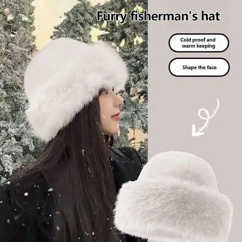 Autumn and winter fashion fur hat fur hat Mongolian fur hat velvet free fluffy ski hat X241023