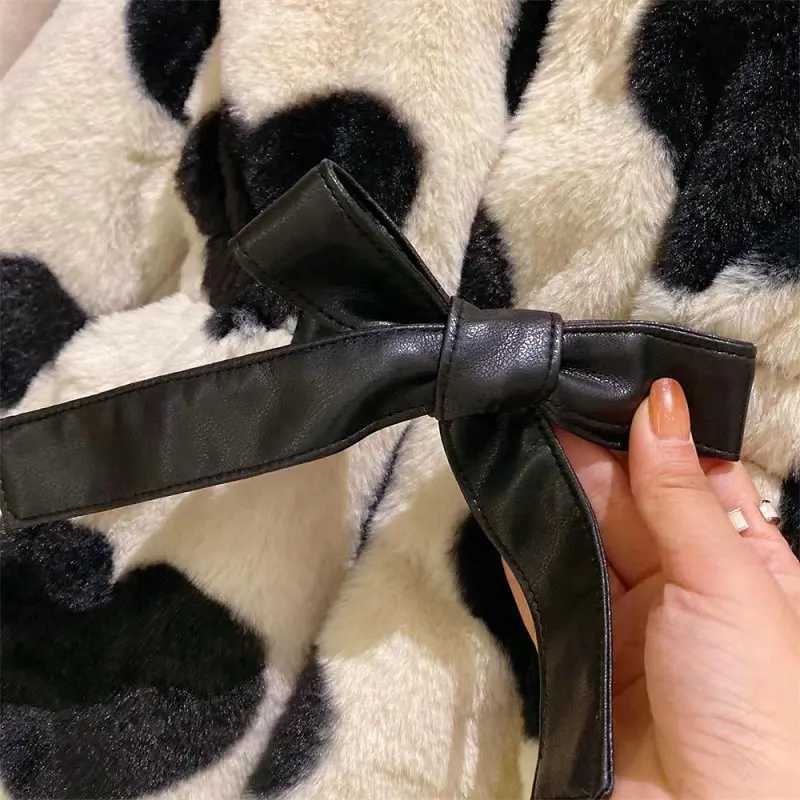 Newborn baby girl princess love with fur leather jacket long sleeved baby thick coat warm winter baby clothing 2Y-7Y W241023