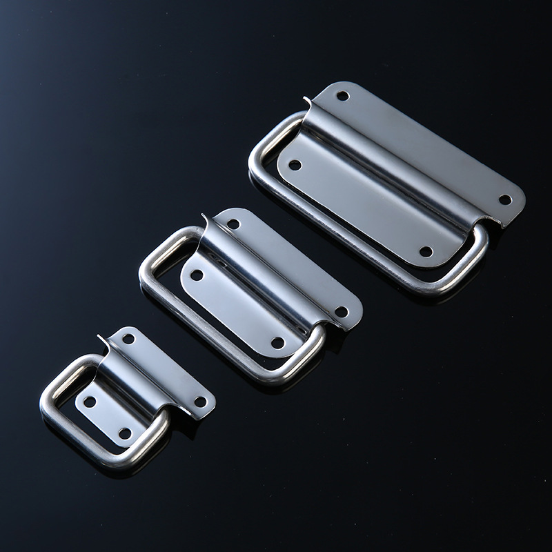 Sturdy 304 Stainless Steel Lift Rings - Ideal for Folding Tool Box Grips