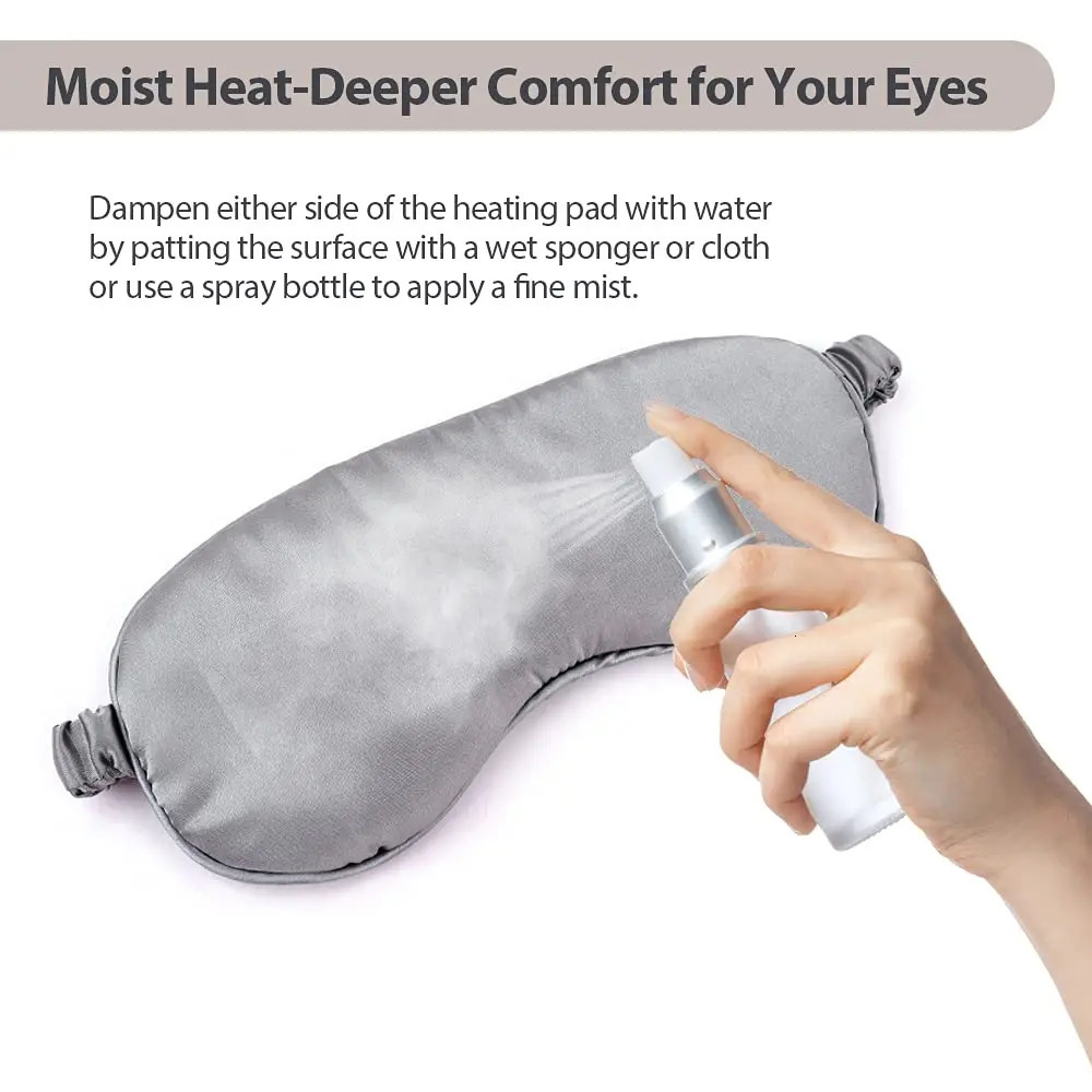 USB sleep eye mask silk steam eye mask for fatigue relief stress relief Stye damp heat treatment anti dark cycling travel 241024
