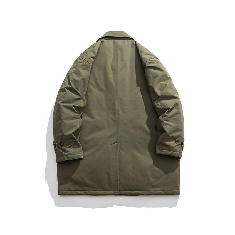 Men's Winter New Long Cotton Windbreakers Work Dress Couple Coat Outdoor Trekking Travel Walking Stormsuit Camp Toog Overcoat