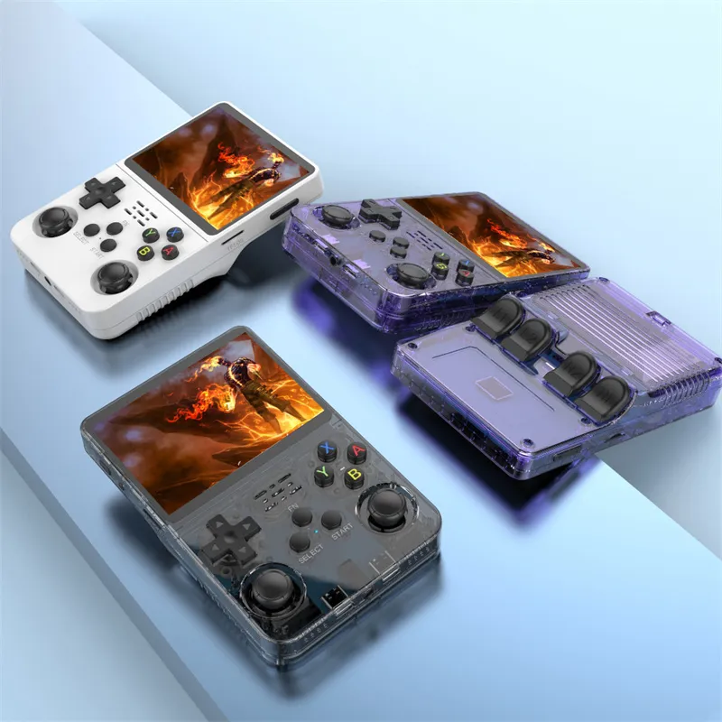 R36S Retro Game Console ux System 3.5-inch IPS Screen Mini Portable Handheld Video Player 64GB 15000 Games