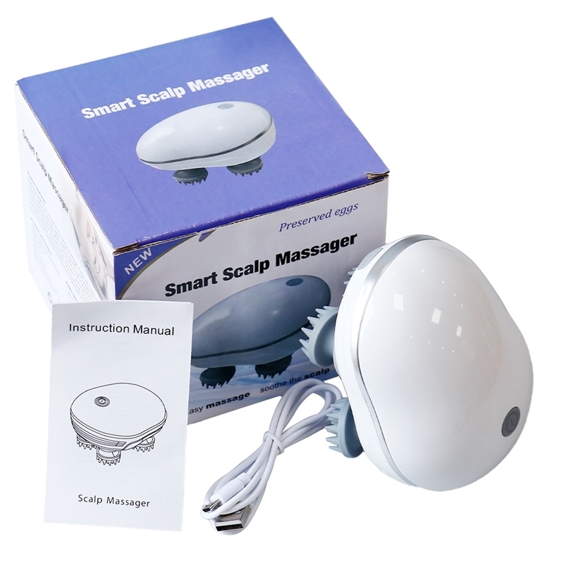 Head Scalp Massager for Red Light Promoting Hair Growth Kneading Vibration Soft Silicone Stress Relax Body Massage Health Care y241023