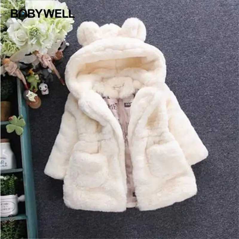Childrens clothing for autumn and winter new sweaters for children imitation fur pads thick blankets for ears W241023