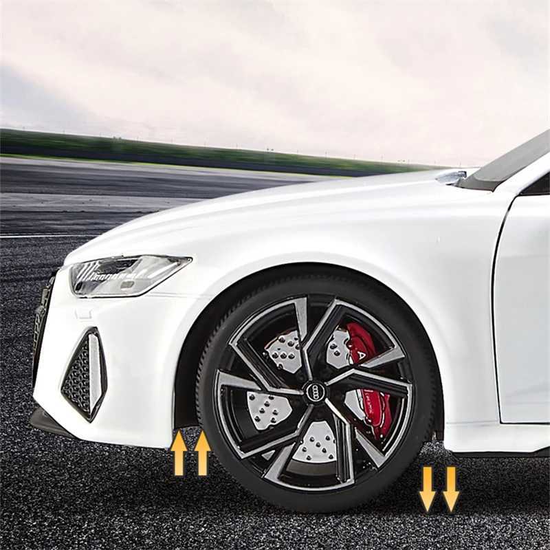 1/18 Audi RS6 avant-garde truck alloy car model Diecasts metal sports car model simulation sound light childrens toy gift X241024
