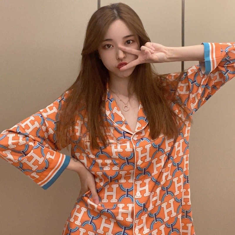 Women's Sleepwear Designer pajamas Pajamas high-end feel Spring and Autumn women new home clothes loose home clothes