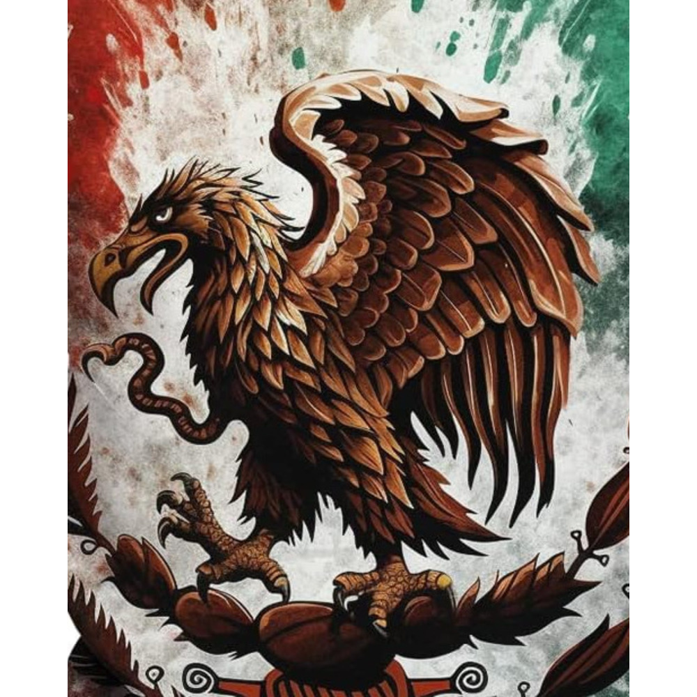 Mens T shirt Men's Mexican Flag and Eagle Print Short Sleeve Novelty Cool T-Shirt tee Casual tops summer clothesBreathable trend
