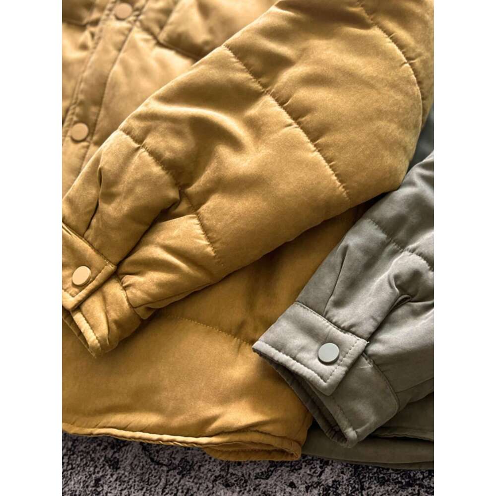 Japan Retro Deer Fur Soft Thick Warm Autumn Winter Cotton Padded Clothes Pockets Workwear Collars Casual Parkas Coats Jackets