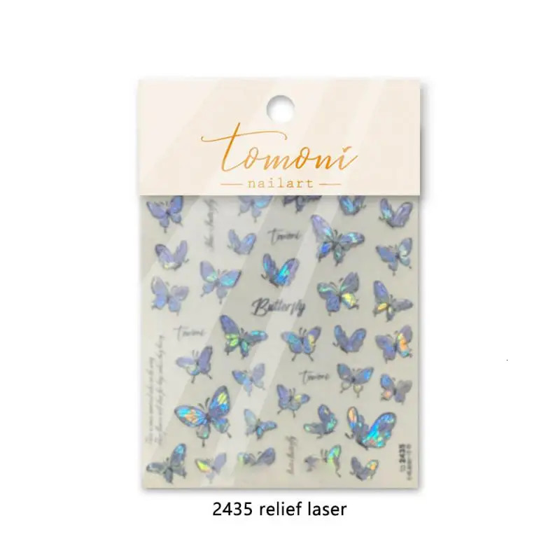 10-30 laser accessories eye shadow laser nail art stickers high-quality laser nail stickers beauty health fun stickers 241024