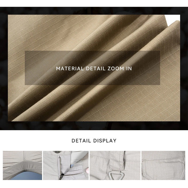 mens tactical pants with multiple pockets and elastic military urban commuting tactics Trouser mens waterproof cargo pants 6XL 241023