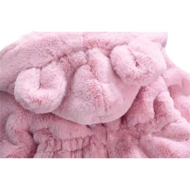 Childrens clothing for autumn and winter new sweaters for children imitation fur pads thick blankets for ears W241023