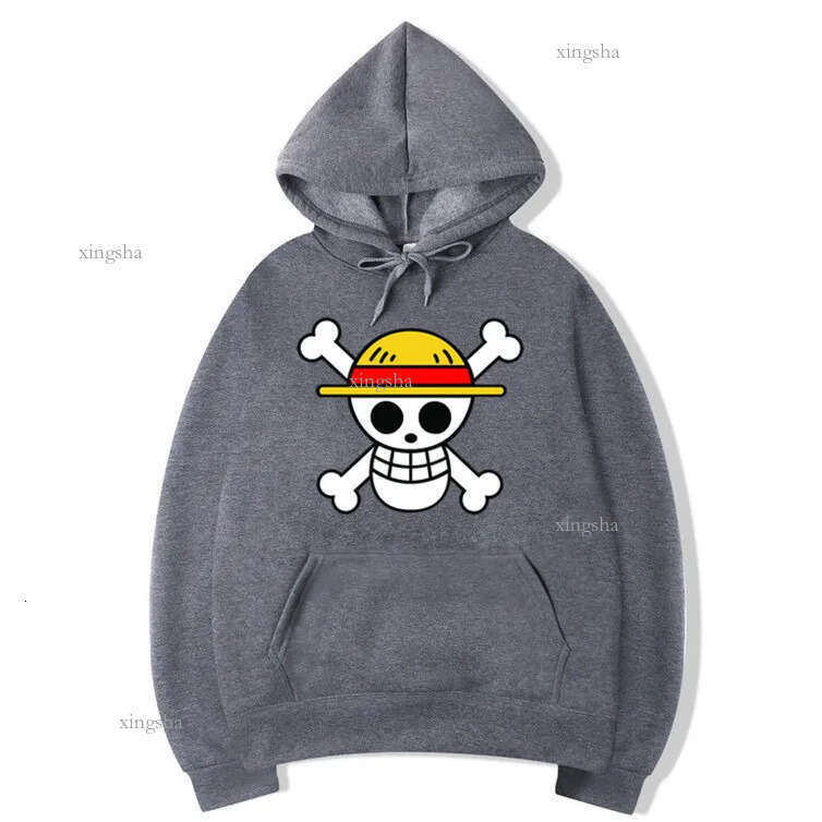 Men's Anime One Piece Luffy Fleece Hoodie Women Winter Manga Sweatshirts Boy Girl Clothes,Drop Ship LJ201222
