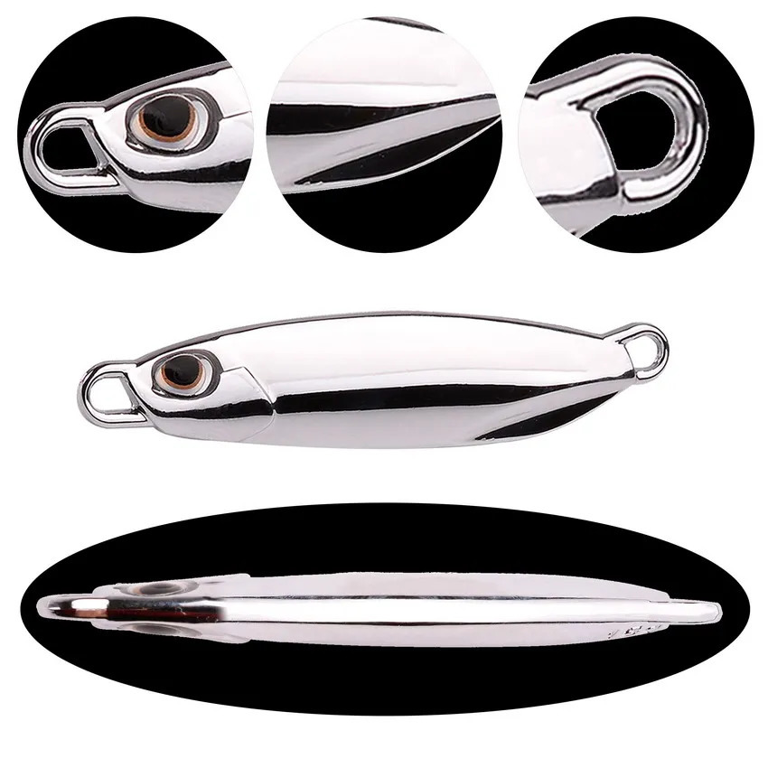 10PClot Metal Cast Jig Spoon 10g 20g 30g 40g Lures set With Hook Casting Jigging Fish Sea Bass Fishing Lure Artificial Bait 241024
