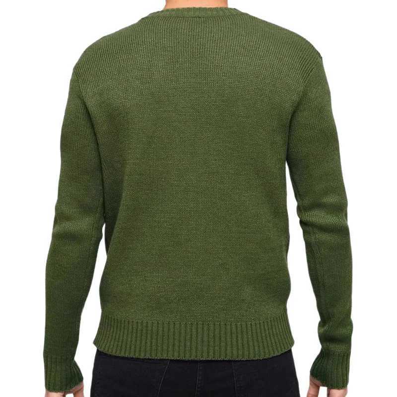 2024 Autumn New Casual Knitted Jumper Tops Mens Fashion Zipper Crew Neck Knit Sweaters For Men Leisure Solid Color Slim Sweater LX241024