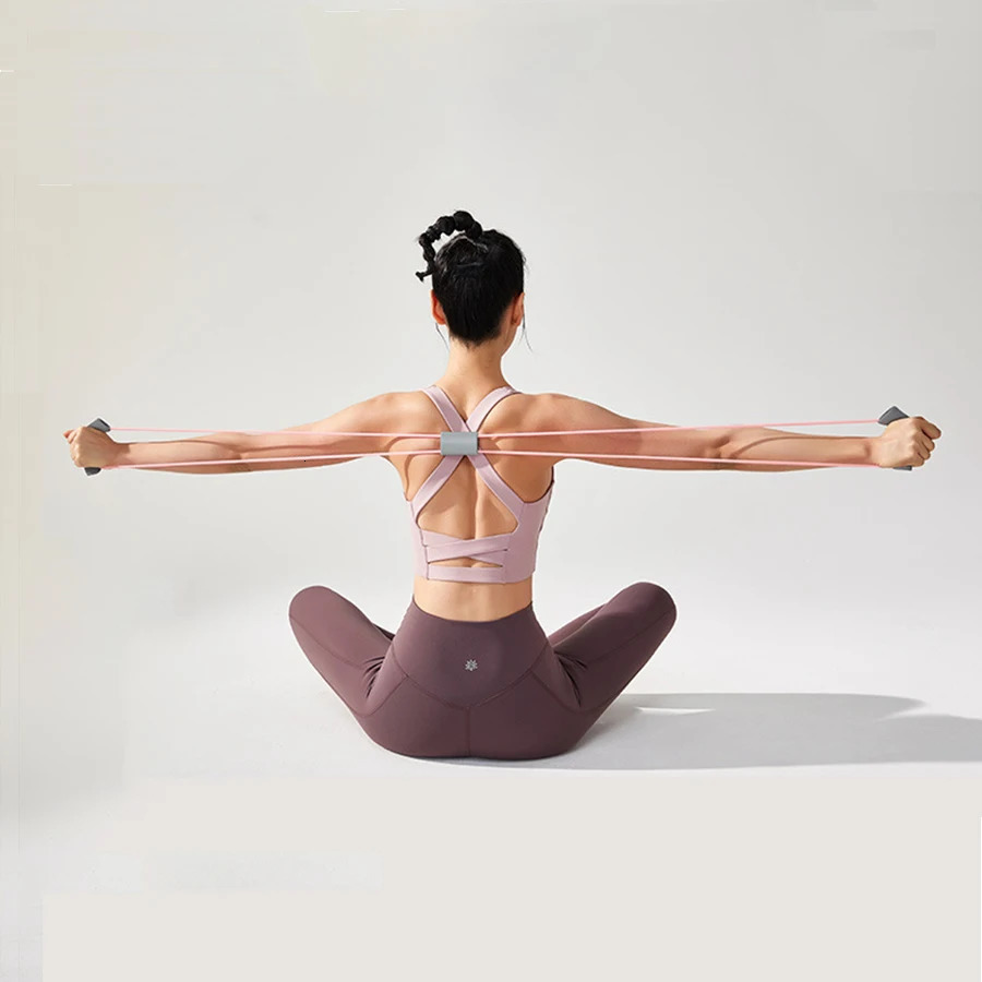 8 word yoga stretcher female open back stretch with shoulder beauty home fitness stretching equipment pull rope 241024