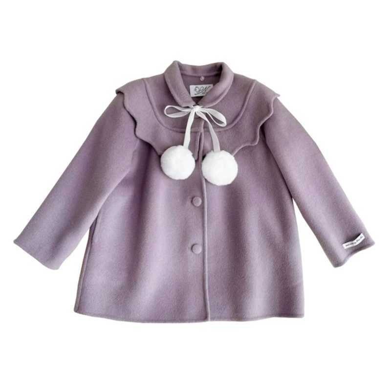 Womens wool coat windbreaker 2023 elegant warm thick winter cotton youth coat childrens clothing W241023