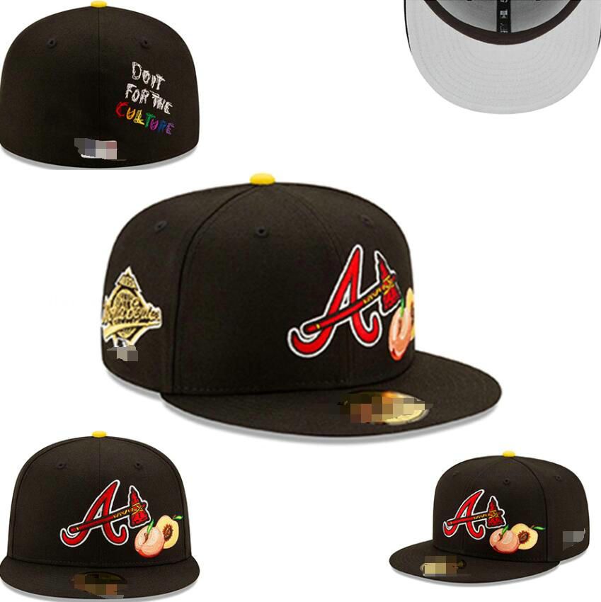 Braves Baseball Team Full Closed Caps Summer SOX LA NY YN B letter gorras bones Men Women Casual Outdoor Sport Flat Fitted Hats Chapeau Cap casquett A4