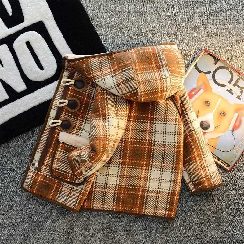 Womens wool coat outerwear 2022 new style thick velvet winter autumn cotton childrens clothing W241023