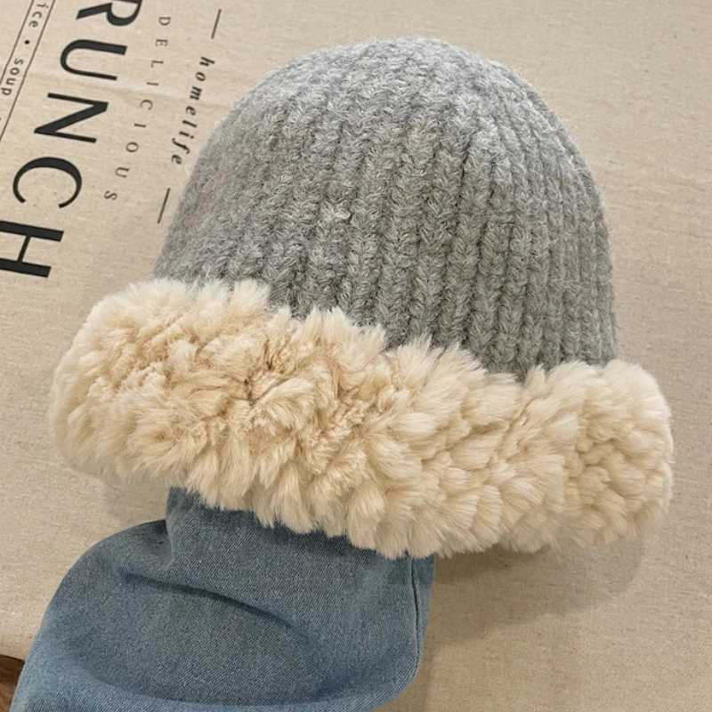 2024 New Autumn Winter Fashion Fur Hat Fur Hat Mongolian Hat Fur Hat Brushless Plush Fluffy Ski Hat X24102311