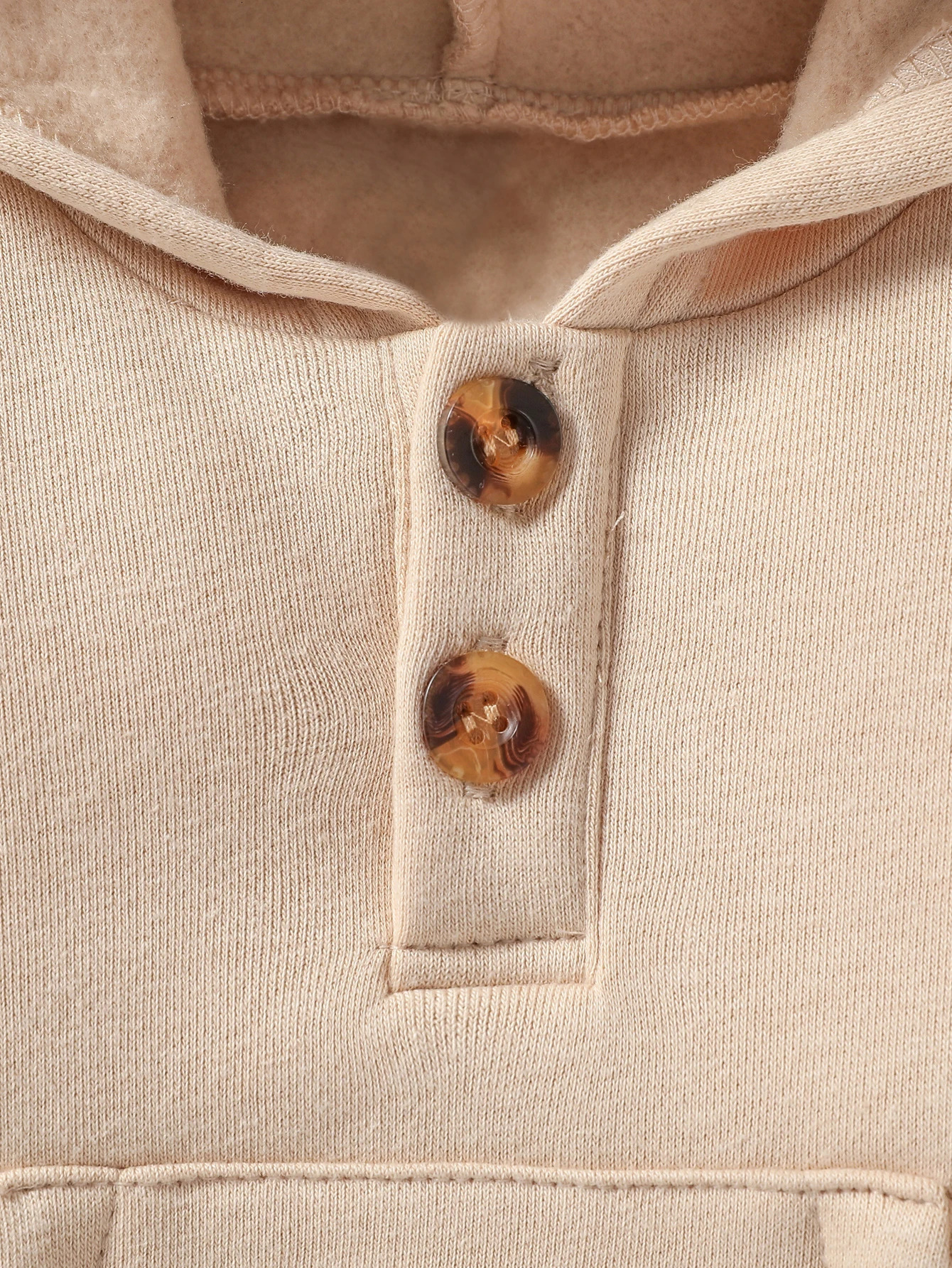 Baby boy solid 2PCS Antumn/Winter long sleeved hooded sweatshirtTrousers for born-6M daily cute clothing set 241024