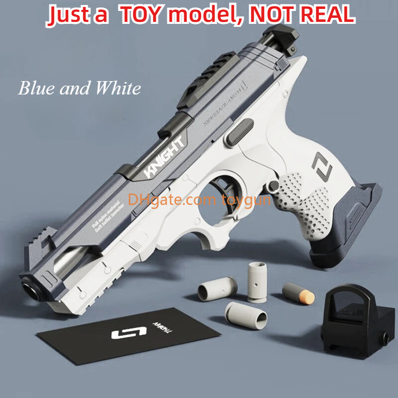 1:2.1 Soft Bullet Shell Ejection Manual Continuous Firing Blaster Foam Dart Look Real Gun Model Toy Kid Outdoor Game Prop Birthday Gift