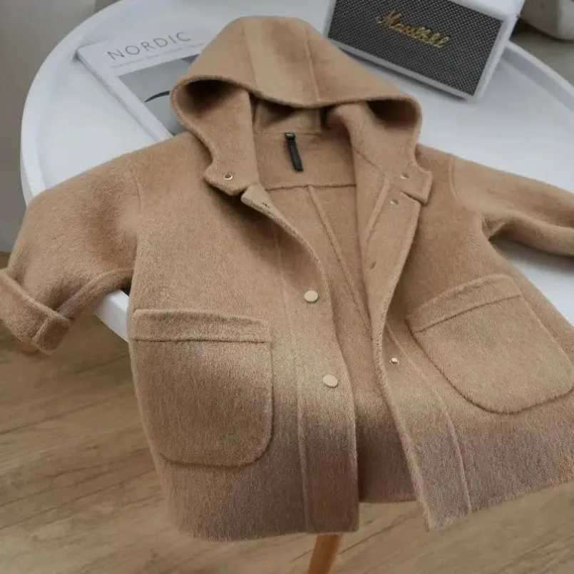 New womens wool coat jacket windproof jacket Beau warm thick winter cotton Par Plus size childrens clothing W241023