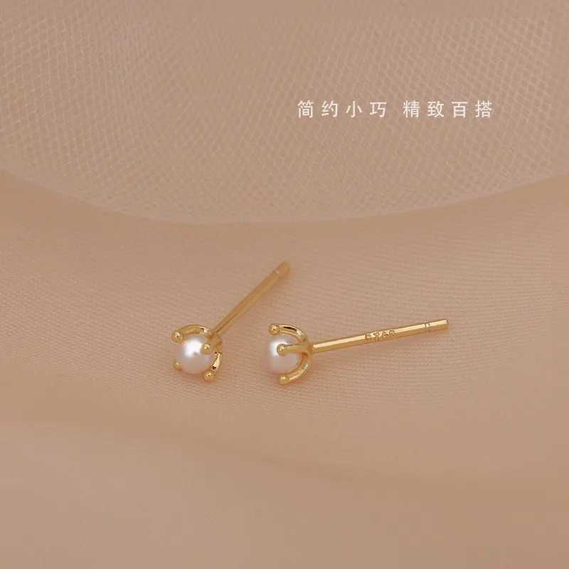 yichong 2024 Trend Mini Pearls 100% Sterling 925 Silver needle Small Stud Earrings for Women Female Fine Jewelry WholesaleX241023