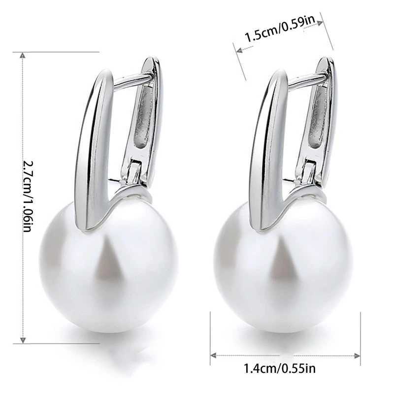 New Cute Pearl Stud Ring Earrings Womens Silver Earrings Mini Hug Rings Wedding Fashion Jewelry W241023