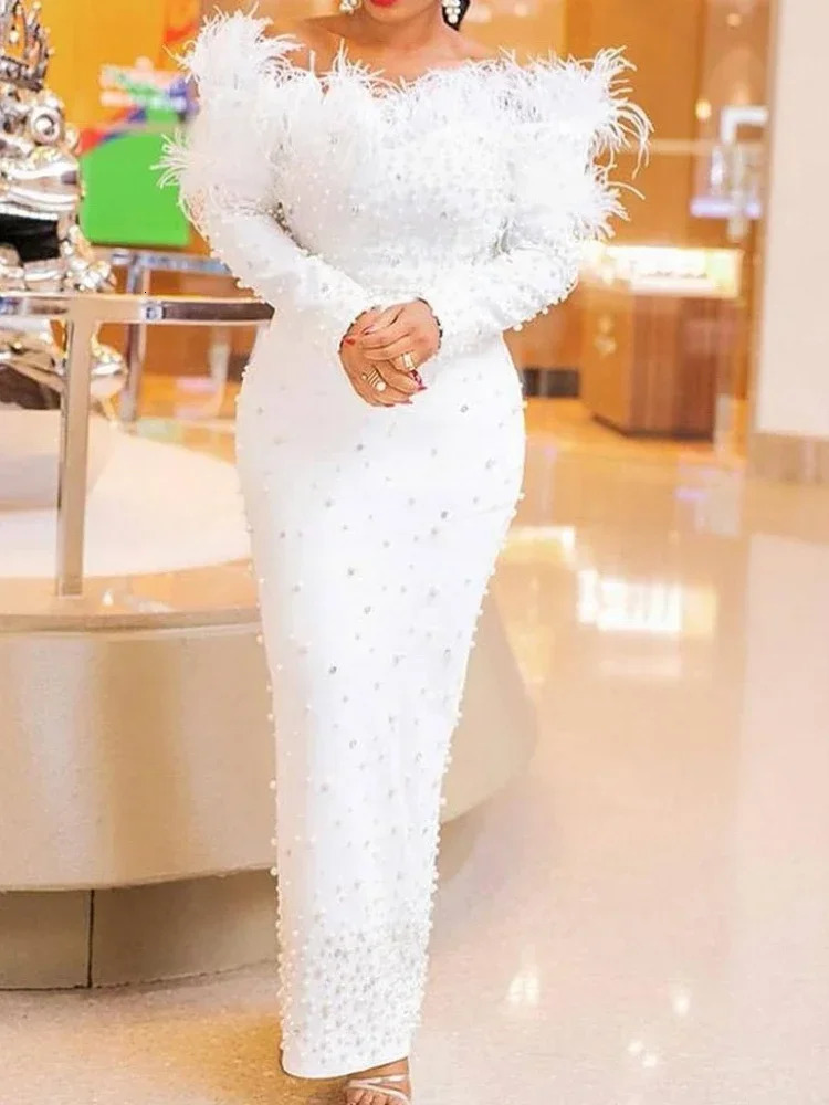 African Womens Wear Spring/Summer African Womens Wear Long Sleeve White Plus African Womens Wear 241019