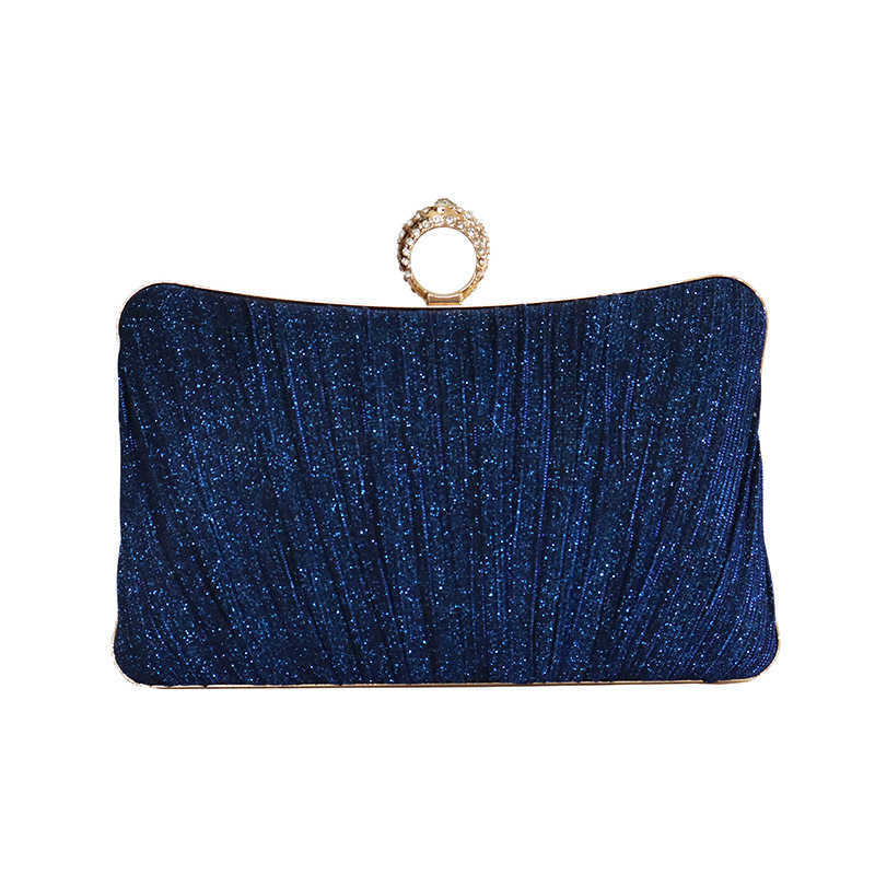 CMM New Handmade Pleated Handbag for Dinner Parties Ladies Ring Finger Banquet Bag