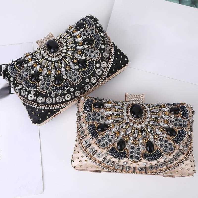 CMM Fashion Handmade Beaded Dinner Bag Elegant Charm Make Up Bag Evening Dress Bag Girl