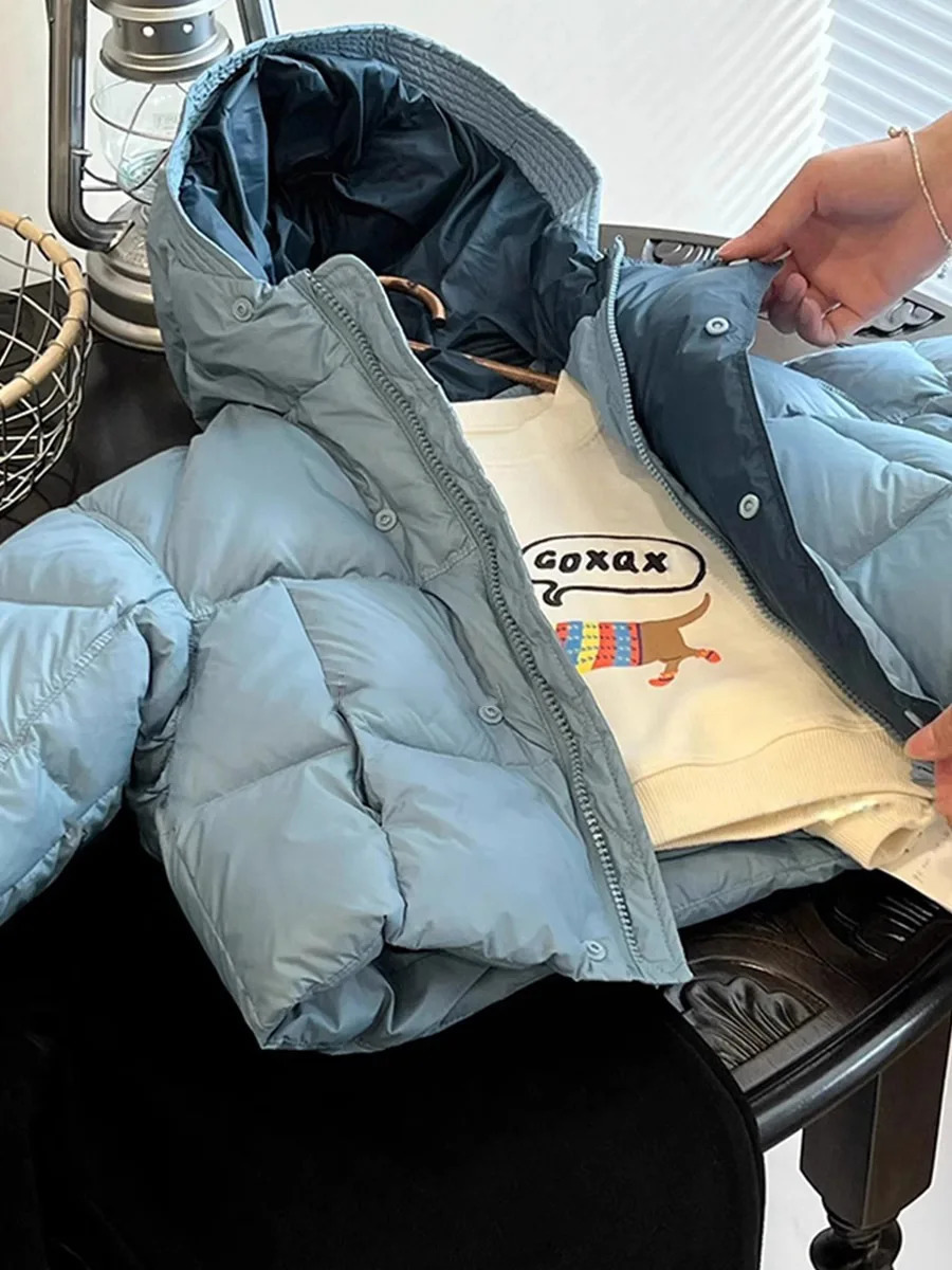 winter cotton jacket boys black hooded jacket childrens jacket youth clothing 3-12Y childrens park apron snow jacket XMP323 241024