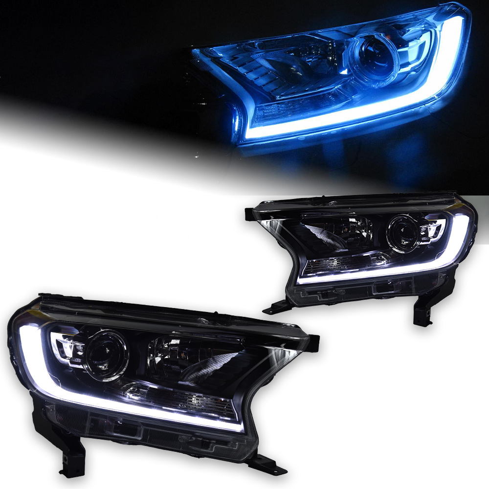 Headlights For Ford Everest Headlights 20 16-20 18 New Ranger LED Headlight LED DRL Hid Bi Xenon Autolight