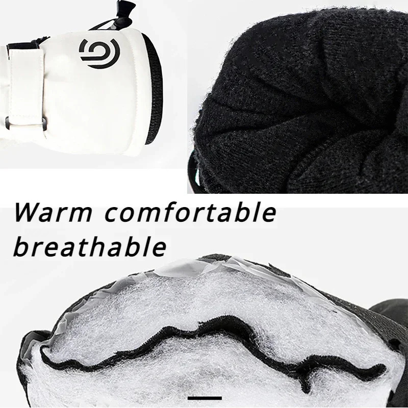 Winter Men Women Ski Gloves Windproof Warm Waterproof TouchScreen Fleece Nonslip Snowboard Snowmobile Cycling Skiing y241024