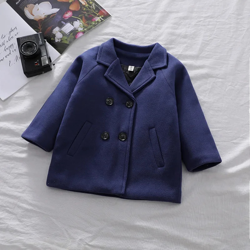 Spring/Autumn Boys Jacket with Long Mesh n Suitable for Children 2-6 Years Old British Style Jacket 241024