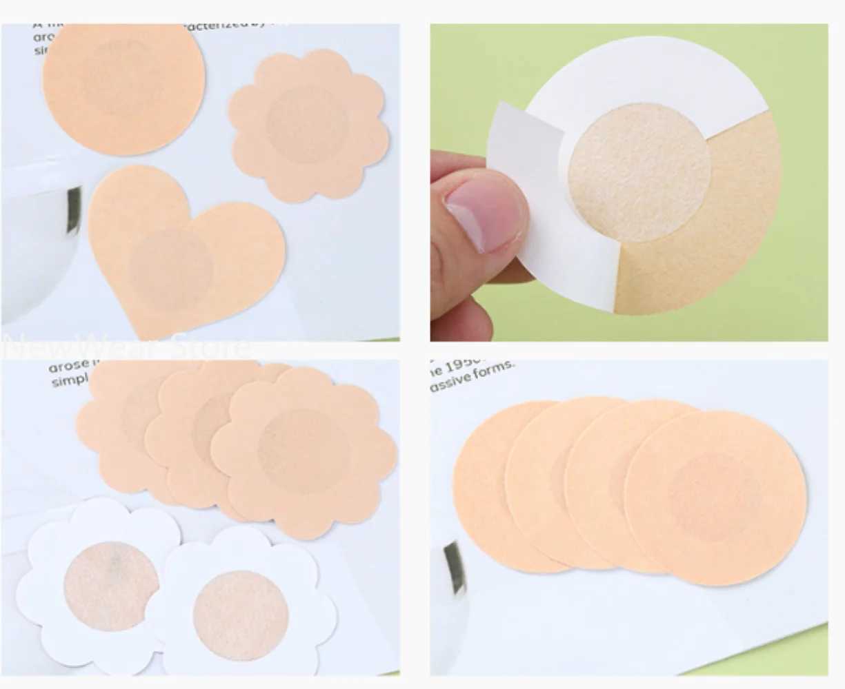 10pcs Womens Invisible Breast Lift Up Tape Overlays on Bra Nipple Stickers Chest Stickers Adhesive Nipple Covers AccessoriesXJ241024