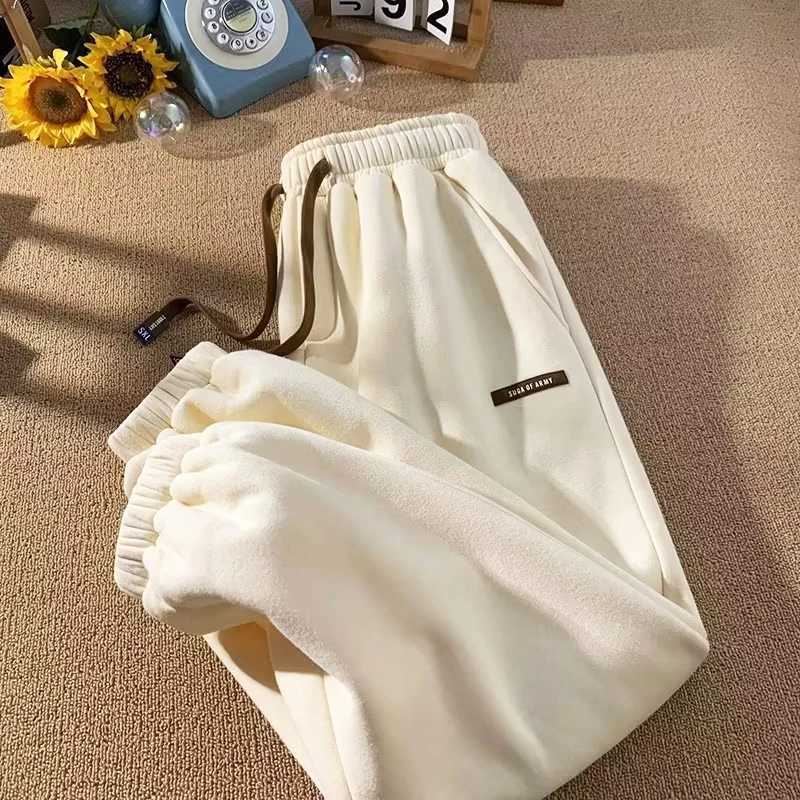 Winter Pants Men Fur Lined Joggers Men Thicken Casual Sweatpants Drstring Trousers Men Fce Running Pants Warm Leisure PantsX241023