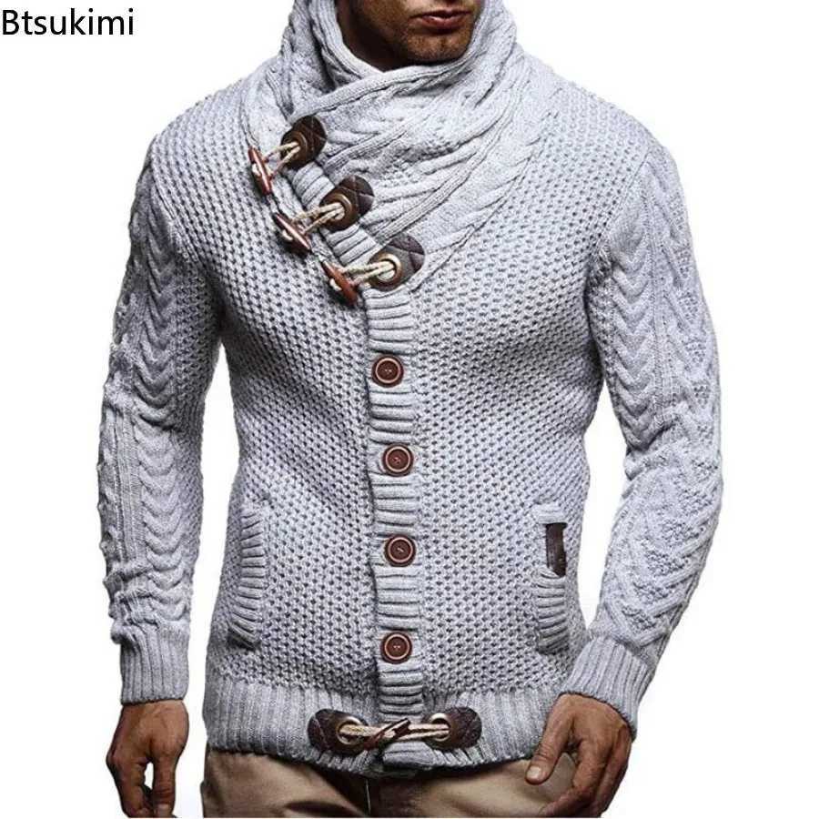 Autumn Winter Man Sweaters Streetwear Clothes Turtleneck Sweater Men Long Sleeve Knitted Pullovers Soft Warm Basic Sweater Male LX241024