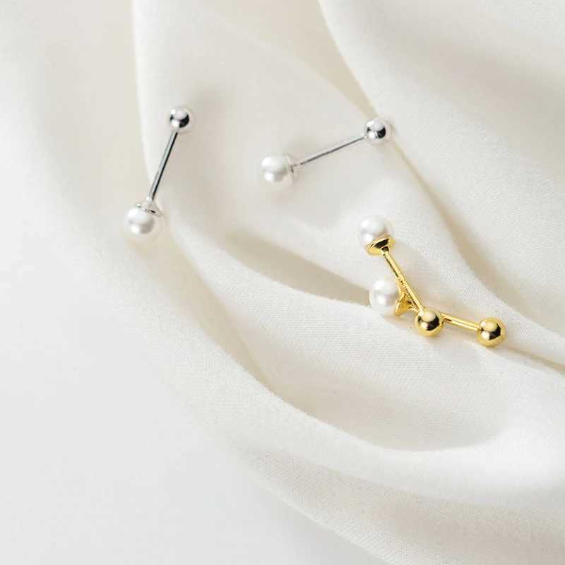 2 PCS Stainless Steel Imitation Pearl Ear Studs Earrings For Women 3/4/5/6/7mm Tragus Cartilage Piercing JewelryX241023