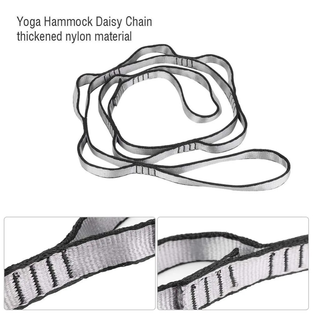 1 PCS Multifunction Yoga Belts Stretch Daisy Chains Straps Durable Adjustable for Outdoor ClimbingSwingYoga Hammock 241024