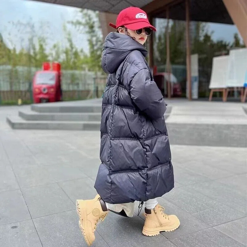 Girls Winter Long Jacket Parkas 12-14 Year Childrens Thick Coat Childrens Thick Coat 241024