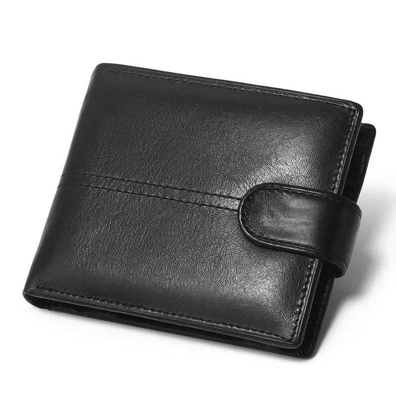 Rfid leather mens wallet with coin pocket designer USD mens leather wallet with Rfid Z250411
