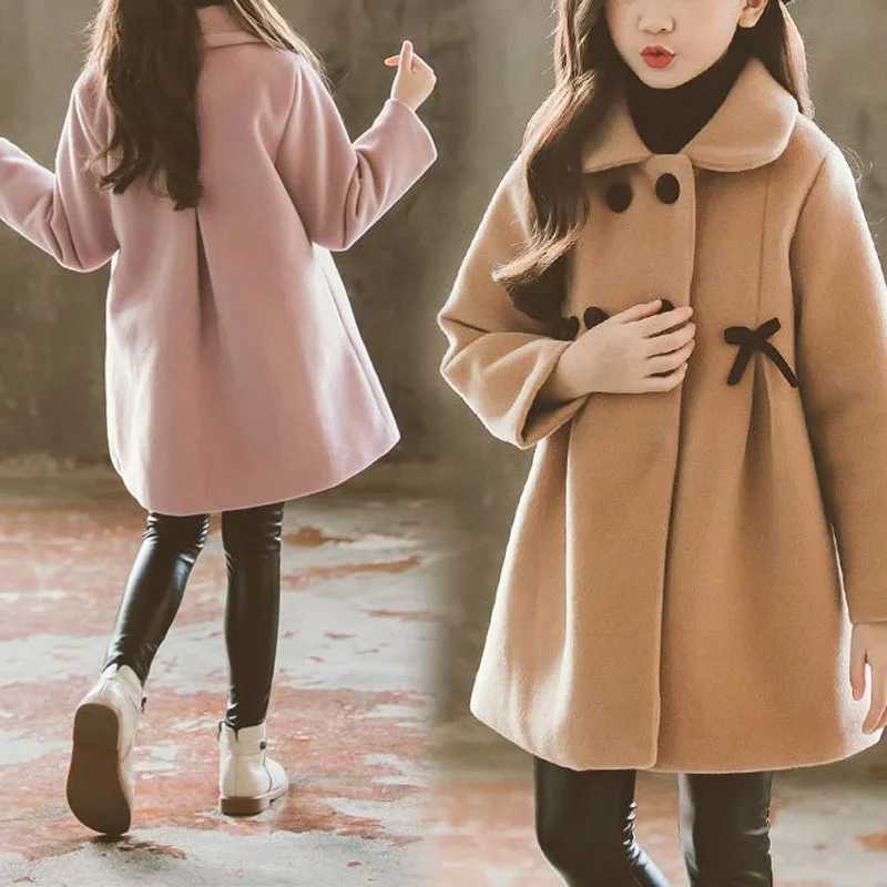 Korean casual 2024 autumn and winter new girls lapel button patchwork bow shirt sweet long sleeved loose jacket W241023